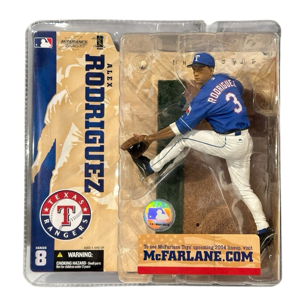 2004 McFarlane MLB Series 8 Alex Rodriguez Texas Rangers Action Figure